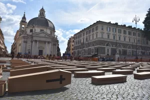 ROMA (AA) – İtalya'nın başkenti Roma'da, işçi ölümlerine dikkati çekmek