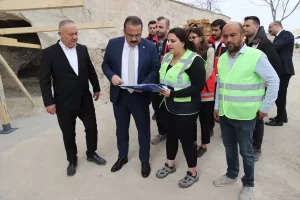 NEVŞEHİR (AA) – Kapadokya Alan Başkanlığı, 4 peribacasında restorasyon çalışması