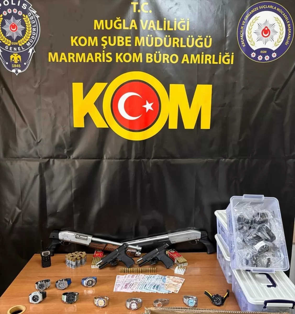 Muğla merkezli uyuşturucu ve suç örgütlerine yönelik operasyonda 7 şüpheli yakalandı