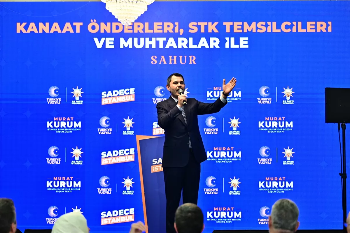 Murat Kurum, “Kanaat Önderleri, STK Temsilcileri ve Muhtarlar ile Sahur Programı”nda konuştu: