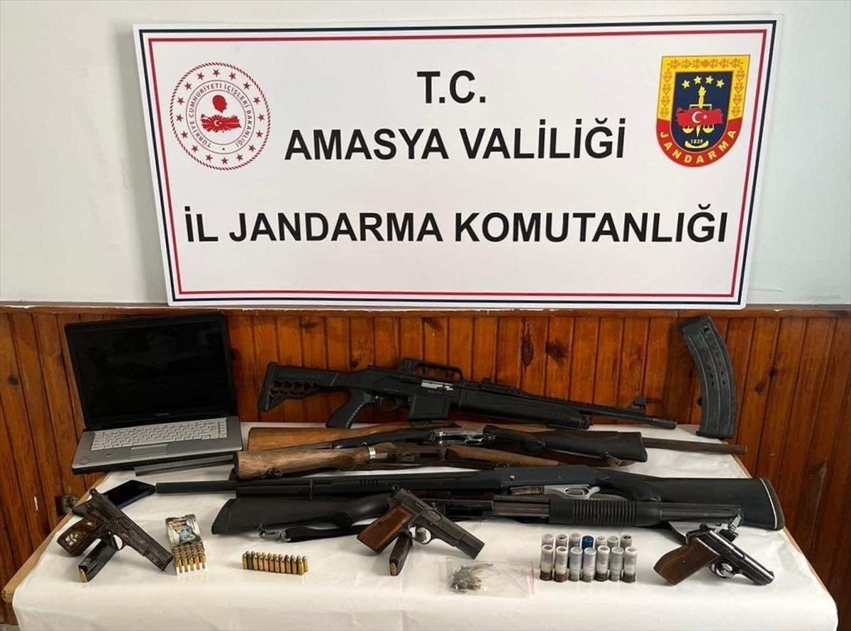 Amasya'da silah kaçakçılığı operasyonunda 6 kişi yakalandı