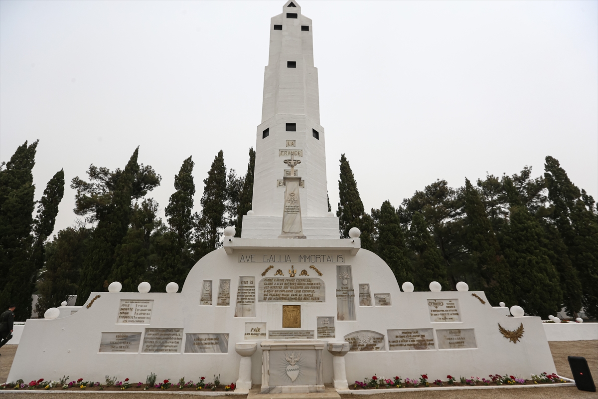 Fransız Mezarlığı’nda Çanakkale Kara Savaşları’nın 109. yılı töreni düzenlendi