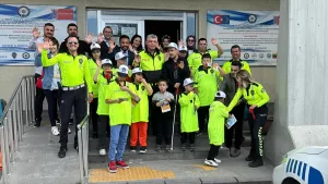 KAYSERİ (AA) – Kayseri'de özel gereksinimli öğrenciler, İl Emniyet Müdürlüğü