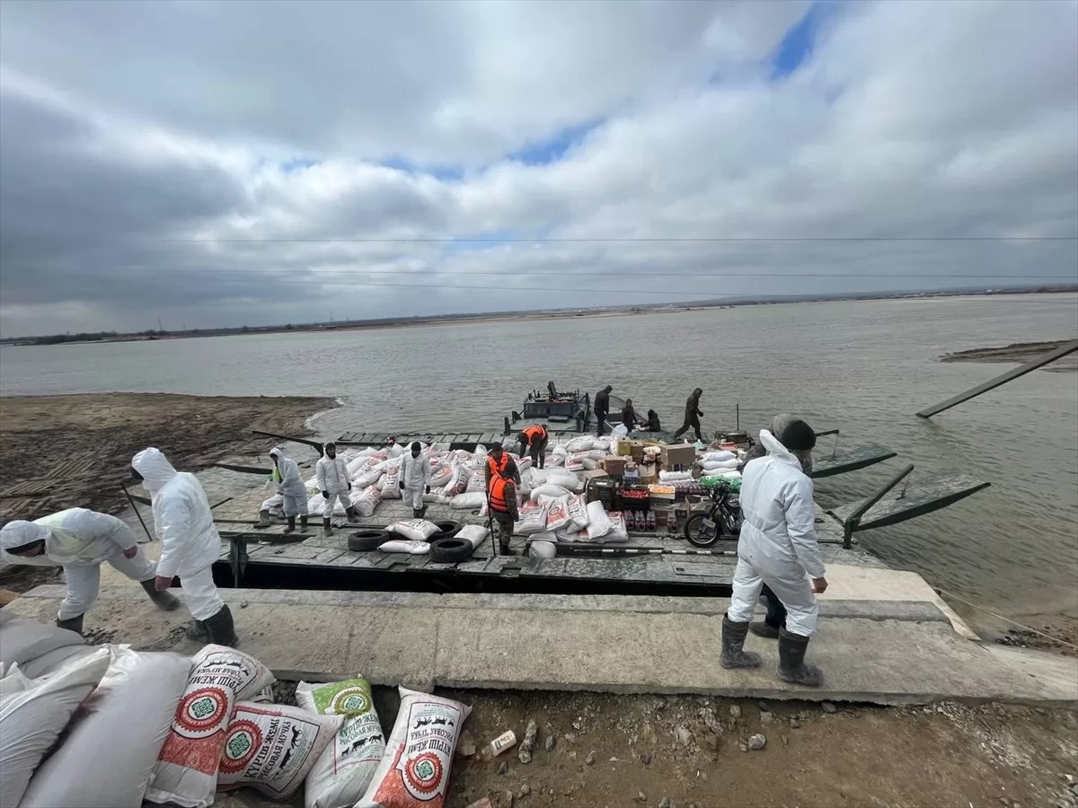 ASTANA (AA) – Kazakistan'da karların erimesiyle meydana gelen taşkınlardan etkilenen