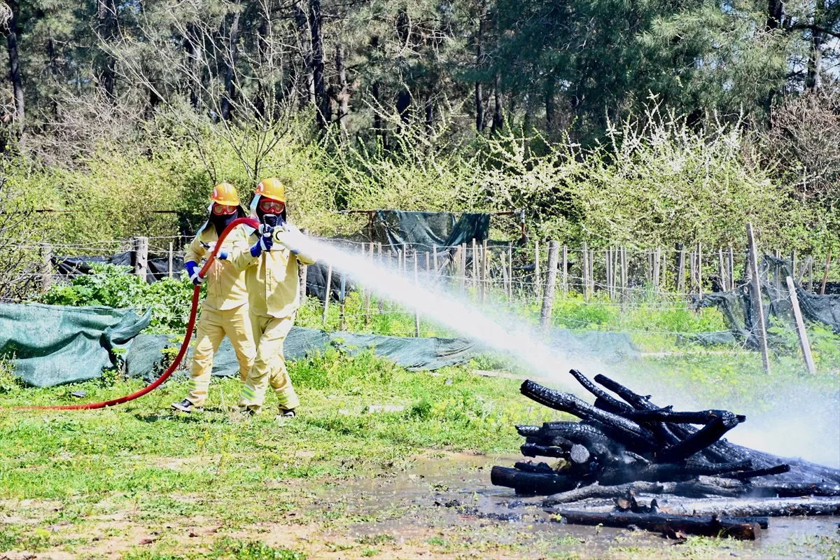Kocaeli'de orman yangınlarıyla mücadele tatbikatı yapıldı