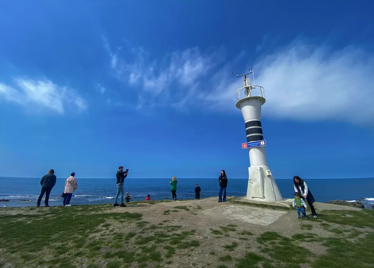 Ordu'nun Yason Burnu bayram tatilinde ziyaretçilerini ağırlıyor