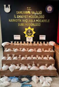 ŞANLIURFA (AA) – Şanlıurfa'da 380 bin uyuşturucu hap ele geçirildi,