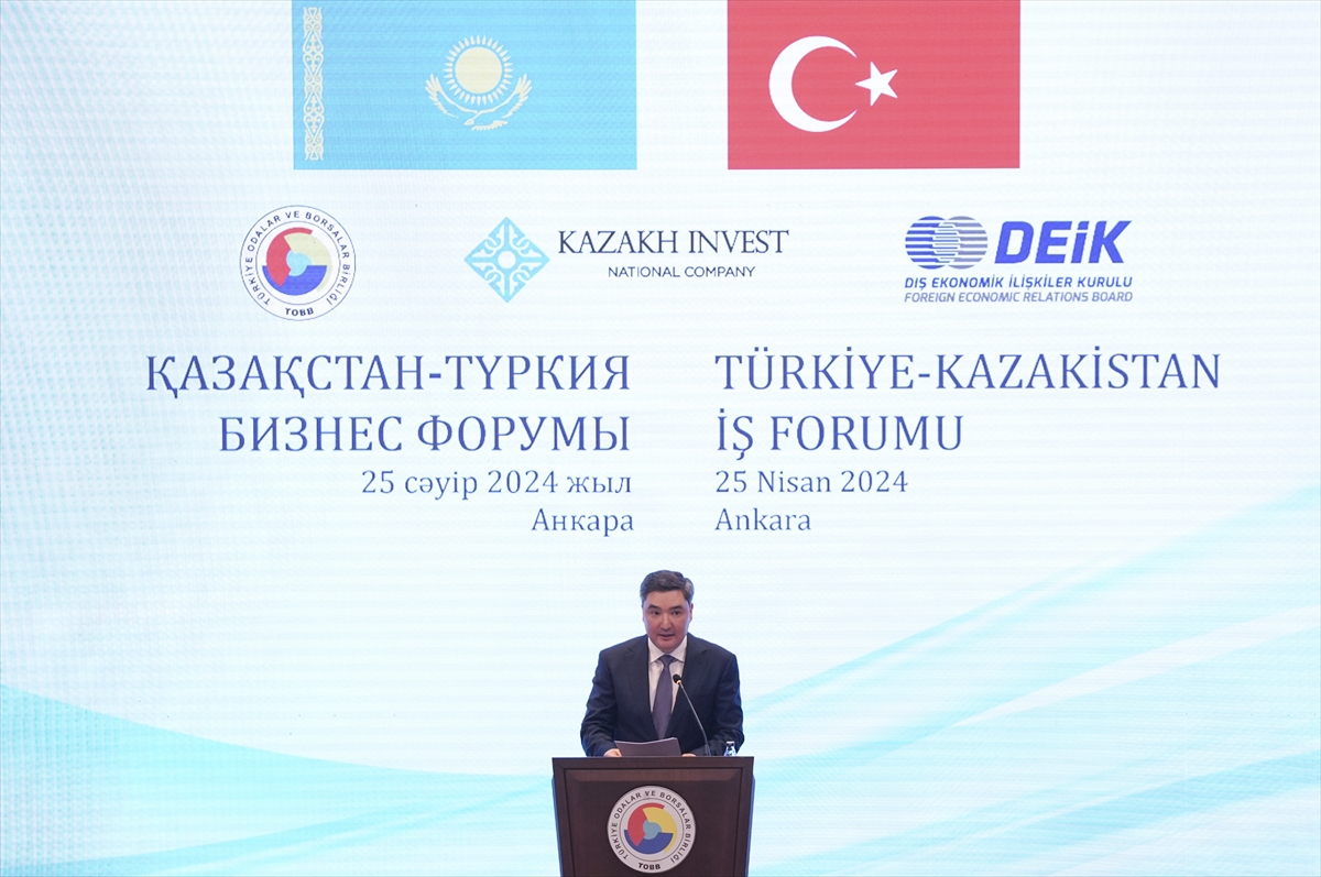 Kazakistan Başbakanı Bektenov, “Türkiye-Kazakistan İş Forumu”nda konuştu: