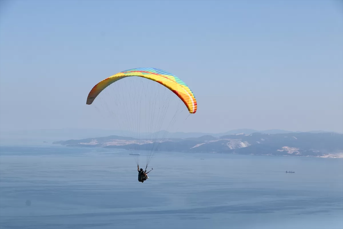 Uçmakdere bayram tatilinde ekstrem spor tutkunlarının uğrak yeri oldu