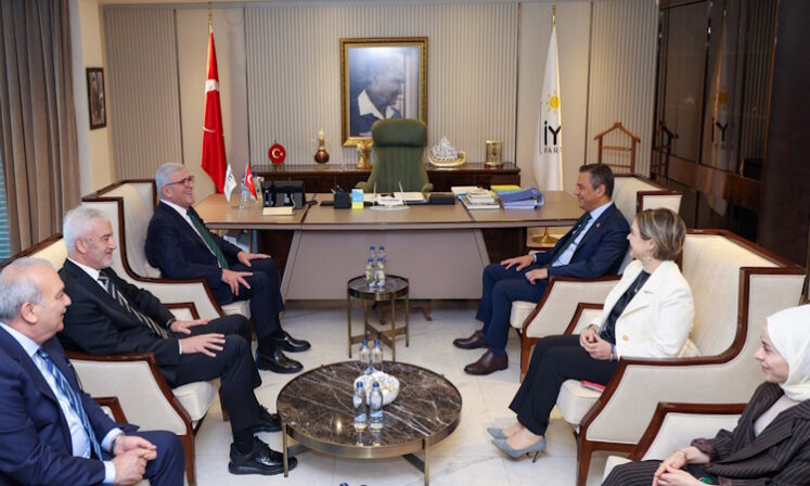 CHP Genel Başkanı Özel, İYİ Parti Genel Başkanı Dervişoğlu’nu ziyaret etti
