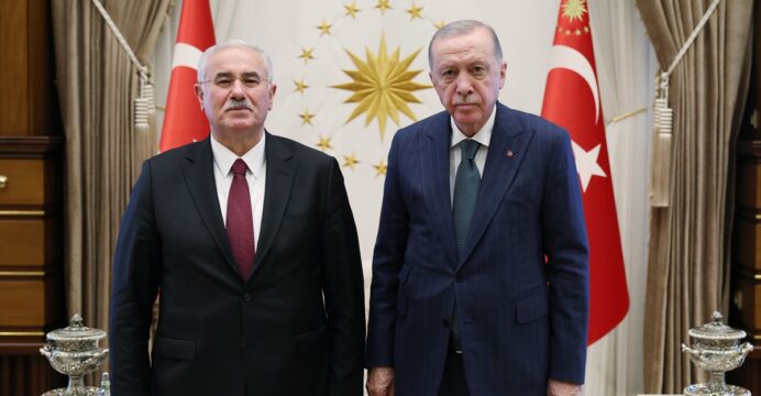 Cumhurbaşkanı Erdoğan, eski Yargıtay Başkanı Akarca’yı kabul etti