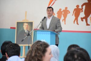 ELBASAN (AA) – Arnavutluk’un Elbasan şehrinde 19 Mayıs Atatürk'ü Anma,