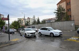 - Yenimahalle ilçesinde öğleden sonra etkili olan sağanak sırasında selde