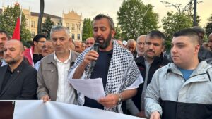 BOLU (AA) – İsrail'in Gazze'ye yönelik saldırıları, Bolu'da yürüyüş ve