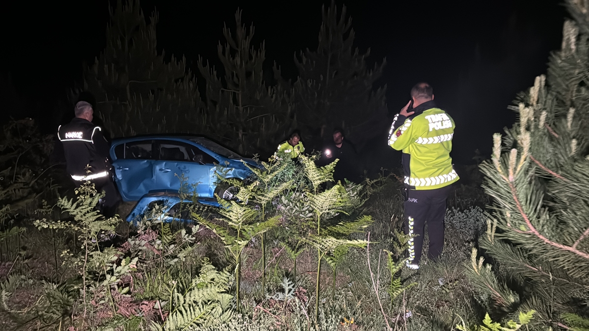 Bolu'da uçuruma yuvarlanan otomobildeki 1 kişi yaralandı