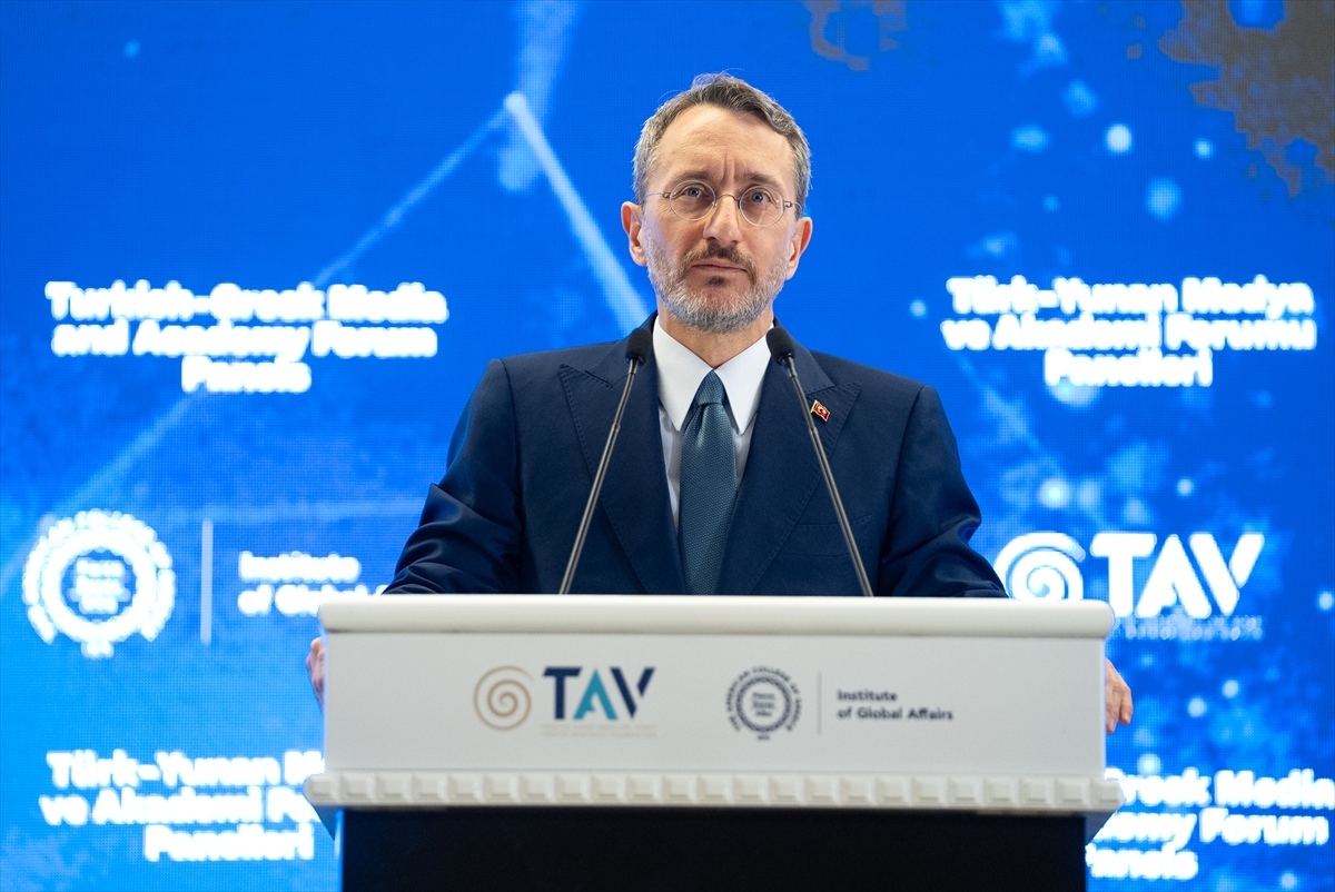 Cumhurbaşkanlığı İletişim Başkanı Altun, Türk-Yunan Medya Akademisi Forumu'nda konuştu: