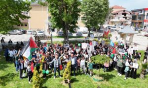 DÜZCE (AA) – Düzce'nin Gölyaka ilçesinde, İsrail'in Gazze'ye yönelik saldırıları