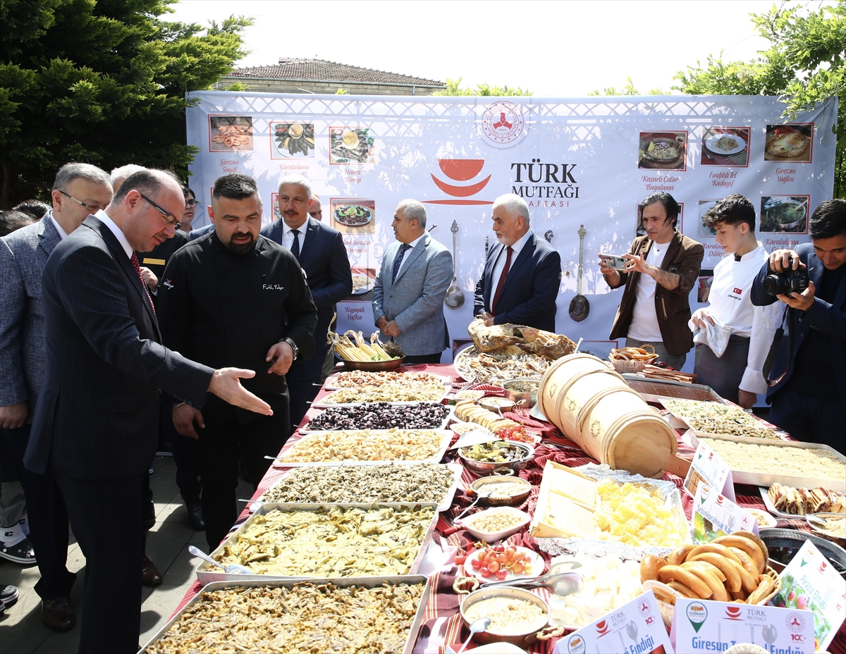 Giresun'un yöresel lezzetleri “Türk Mutfağı Haftası”nda tanıtıldı