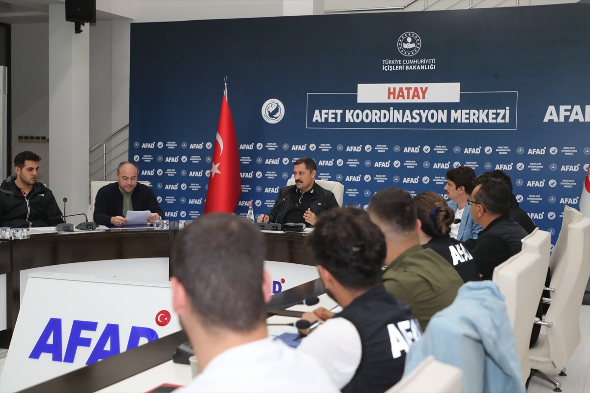 Hatay'da sağanak nedeniyle kriz masası oluşturuldu