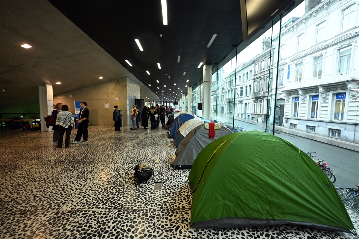 İsrail karşıtı öğrenci protestoları, Belçika'nın Gent Üniversitesi'ne de yayıldı