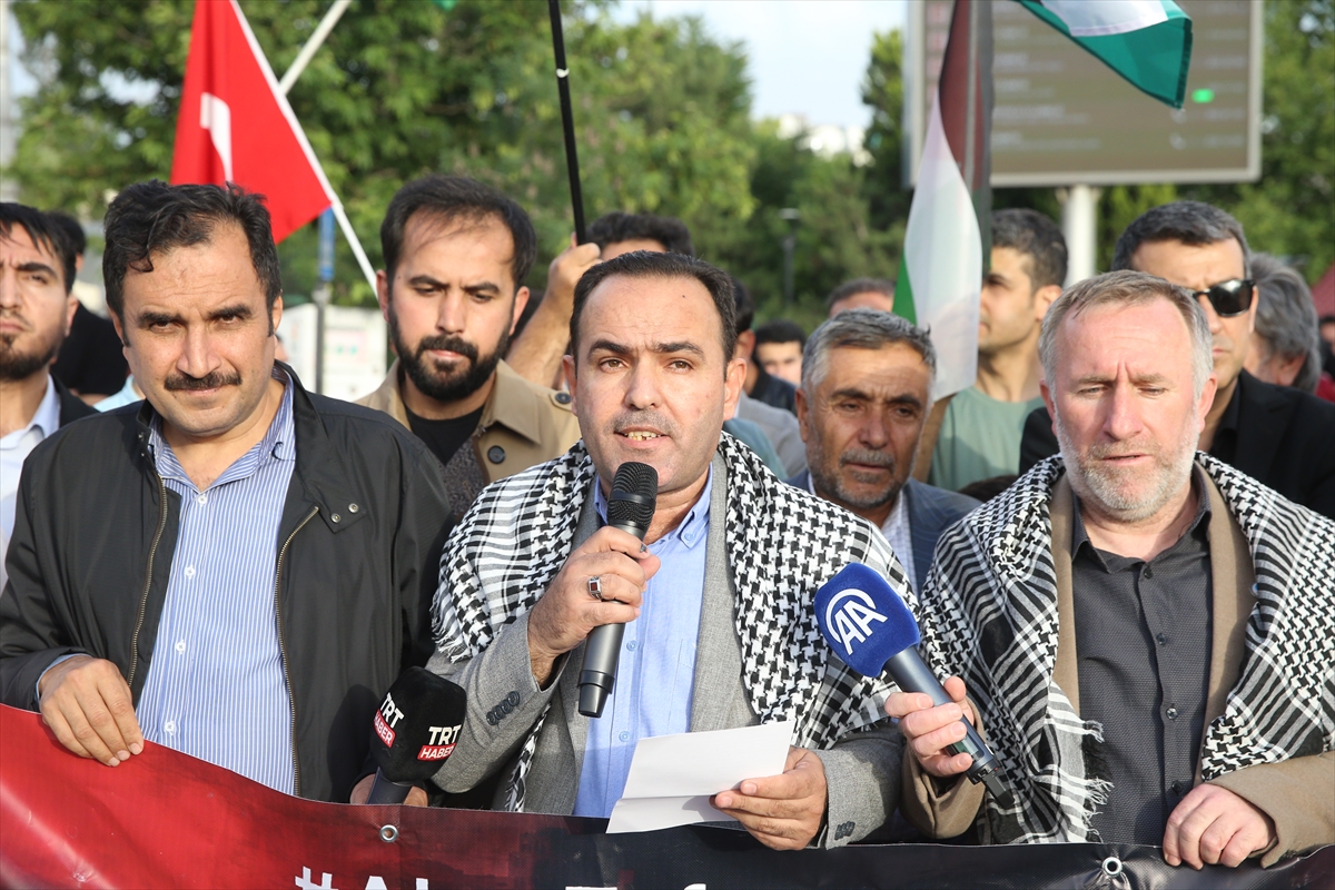 Kahramanmaraş'ta İsrail'in Filistin'e yönelik saldırıları protesto edildi