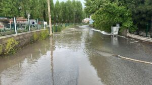 KAYSERİ (AA) – Kayseri'nin Bünyan ilçesinde etkili olan selde bazı