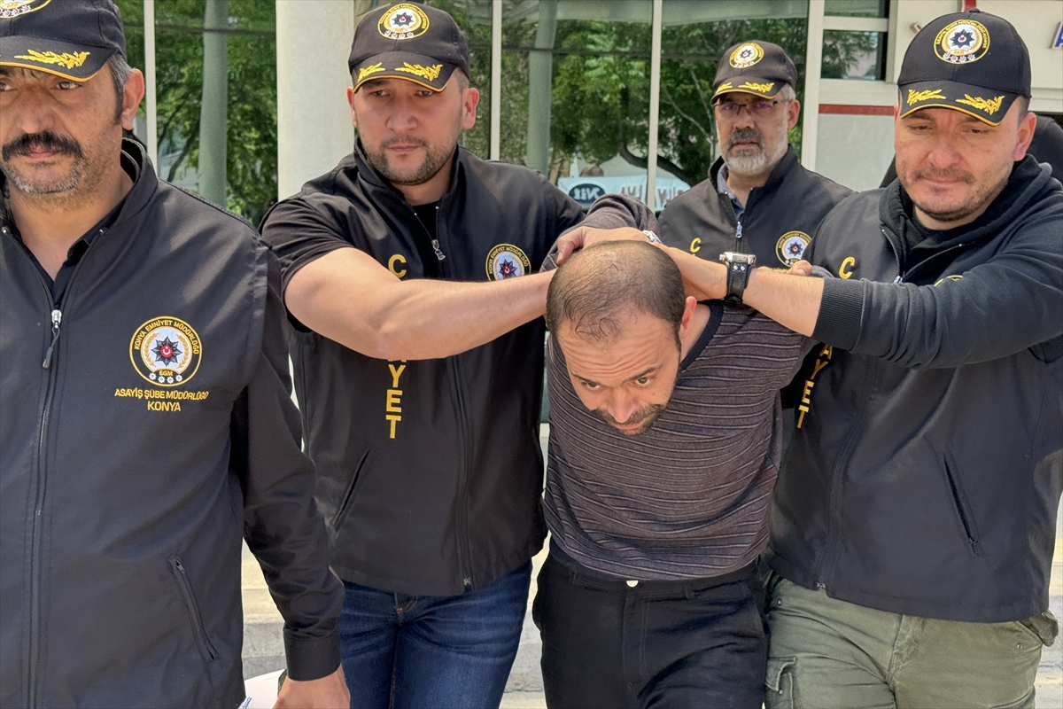 Konya'da silahla 1 kişiyi öldüren, 1 kişiyi ağır yaralayan zanlı yakalandı