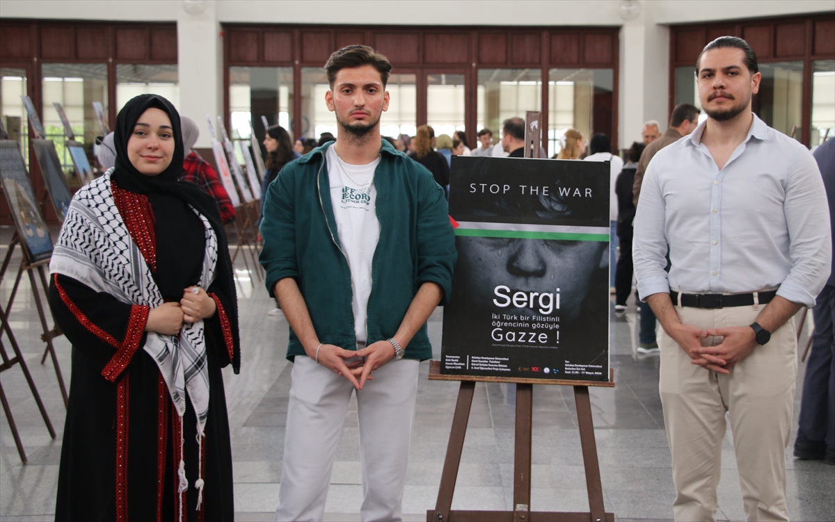 Kütahya Dumlupınar Üniversitesinde “Öğrenci Gözünden Gazze Sergisi” açıldı