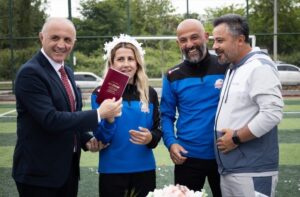 ORDU (AA) – Ordu'da antrenör Hakan Yurdakul ve Ezgi Çalışkan,