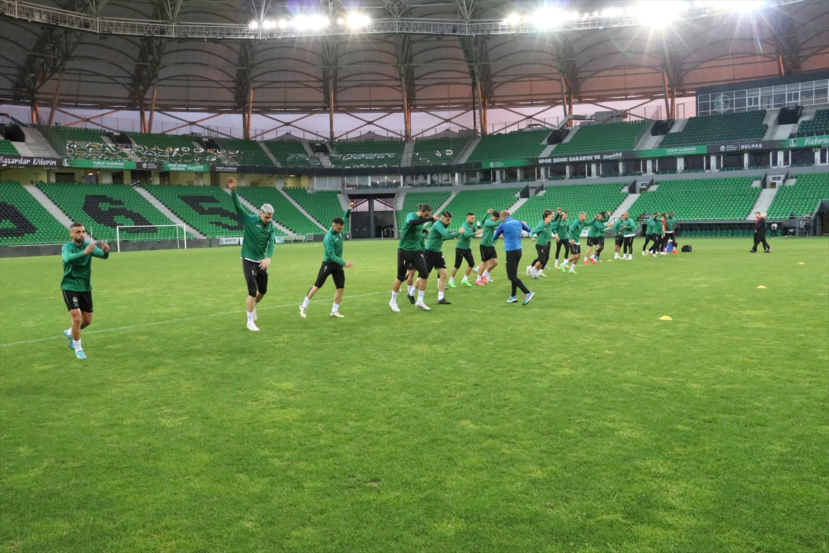 Sakaryaspor, Bodrum FK ile oynayacağı play-off final maçının hazırlıklarını tamamladı