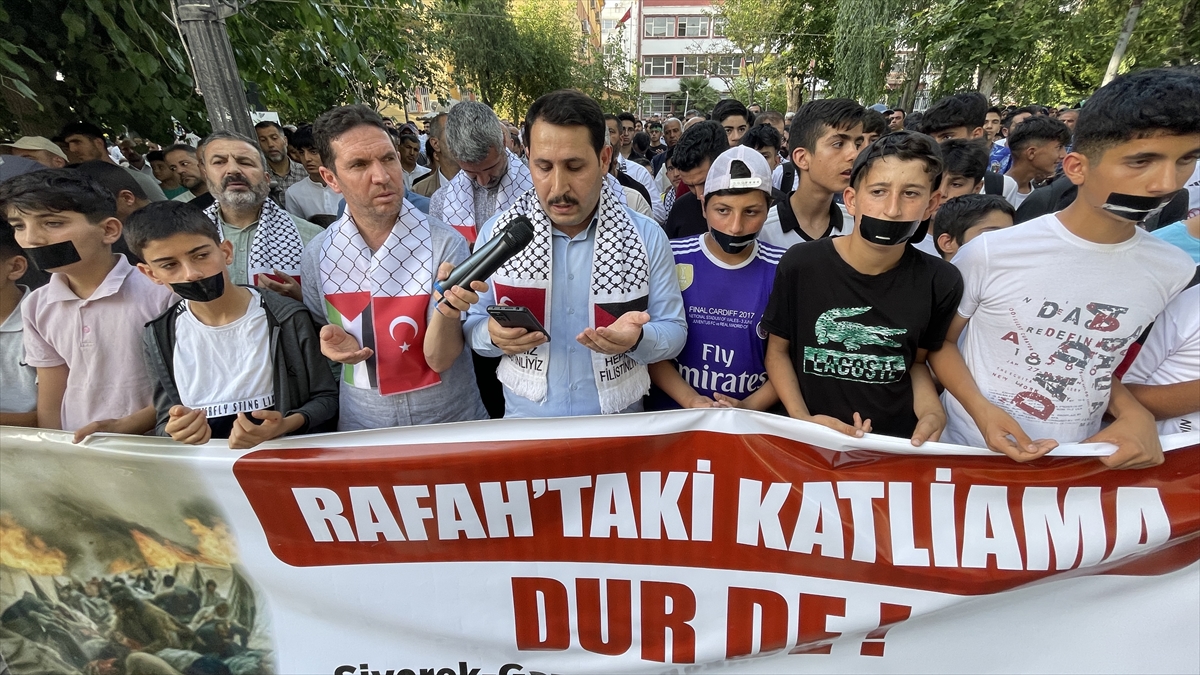 Şanlıurfa'da “sessiz yürüyüş” ile İsrail protesto edildi