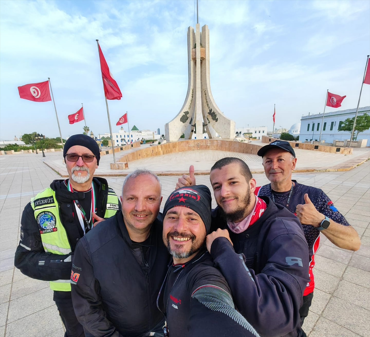 T-Bikers Türk Motor Kulübü, Kuzey Afrika turu kapsamında Tunus'ta