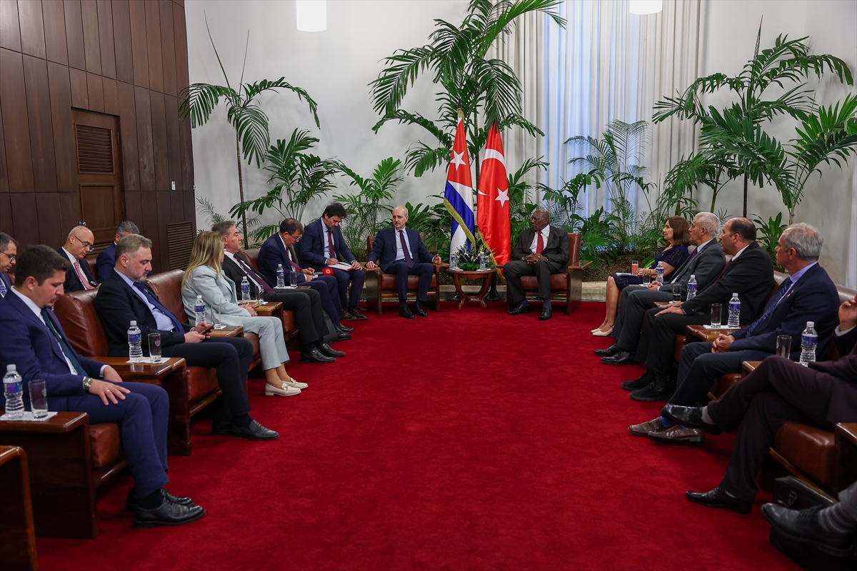 TBMM Başkanı Kurtulmuş, Küba Devlet Başkan Yardımcısı Mesa ve Başbakan Cruz ile görüştü