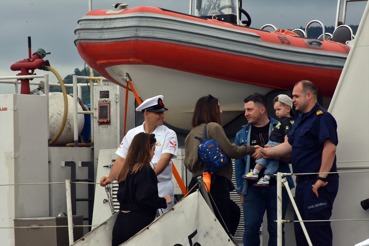 TCSG-95 Sahil Güvenlik Botu Trabzon'da halkın ziyaretine açıldı