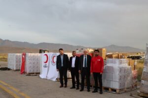 KABİL (AA) – Afganistan'daki selzedeler için Türkiye'den gönderilen 24 ton