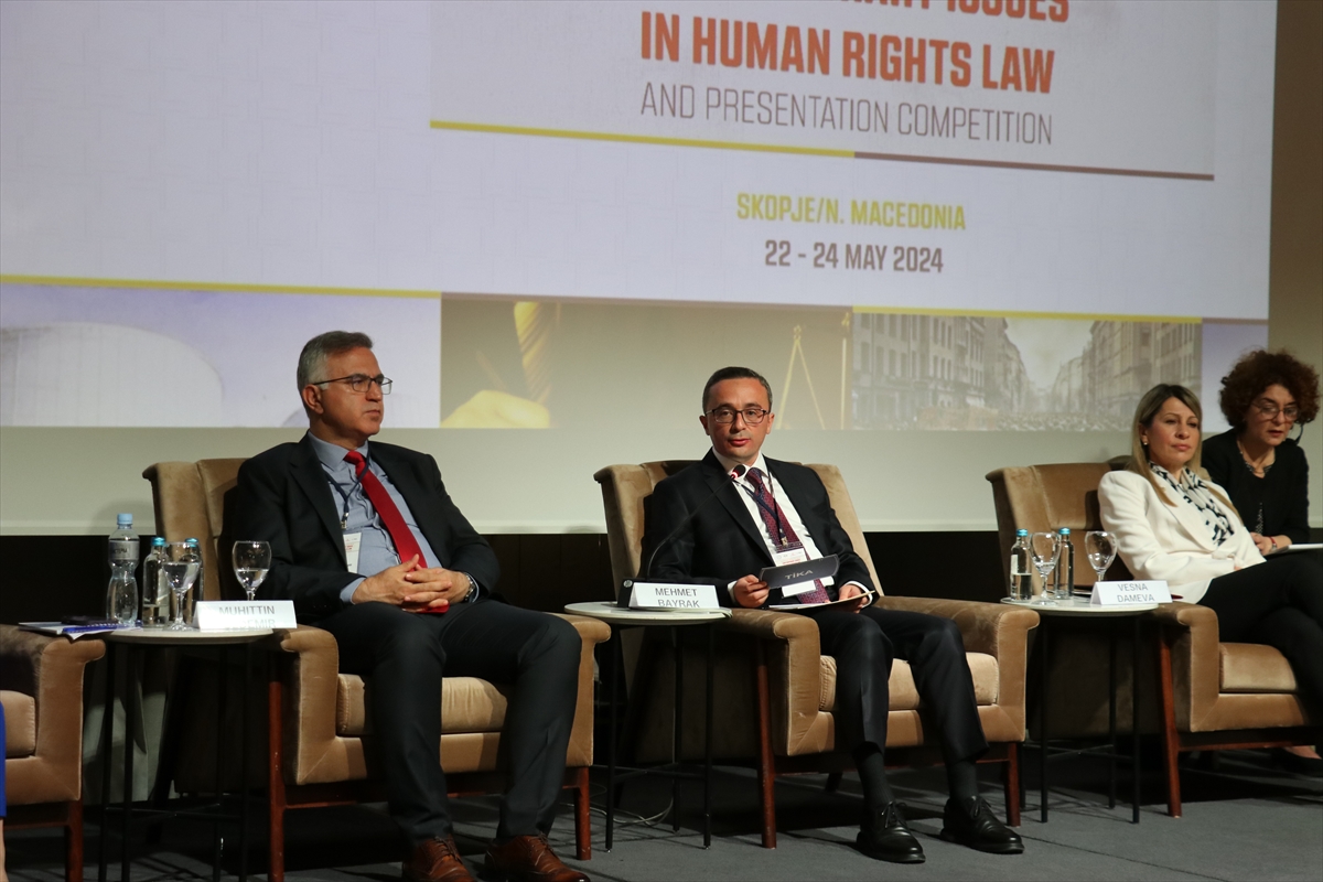 Üsküp’te “insan hakları hukuku” konulu uluslararası program düzenlendi