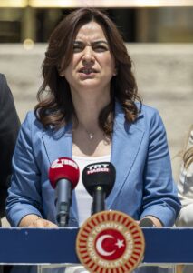 TBMM (AA) – DEM Parti Grup Başkanvekili Gülüstan Kılıç Koçyiğit,
