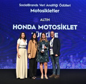 İSTANBUL (AA) – Honda, Brandverse Awards'ın SocialBrands Veri Analitiği Bölümü'nde