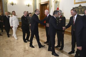 İSTANBUL (AA) – İstanbul Valiliğinde, Kurban Bayramı dolayısıyla bayramlaşma töreni