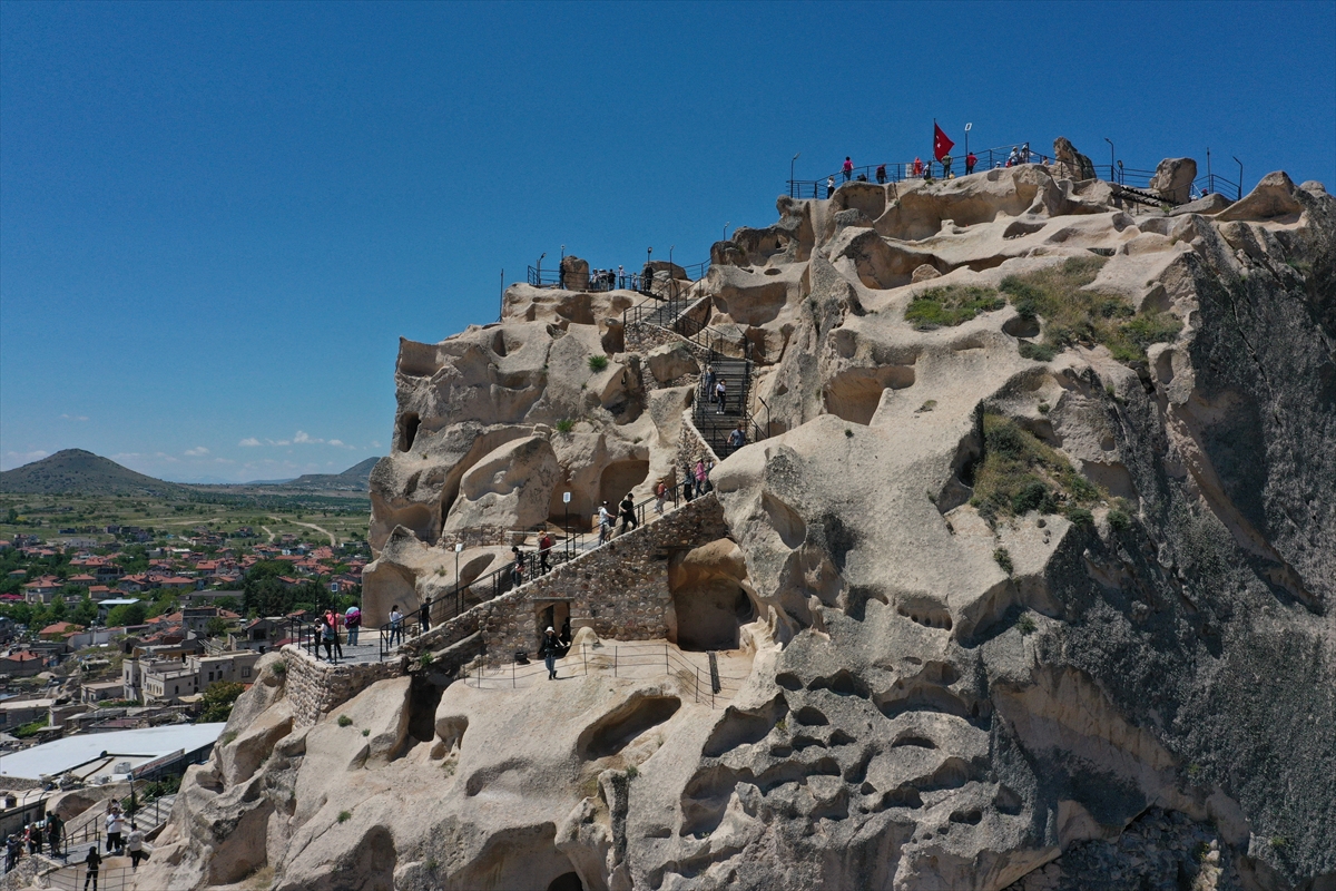 Kapadokya'nın “seyir zirvesi” Uçhisar Kalesi'ni 5 ayda 92 bin turist ziyaret etti