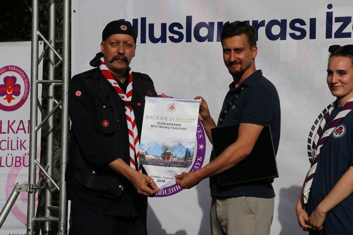 Kuzey Makedonya'da düzenlenen Uluslararası İzcilik Yaz Kampının açılışı yapıldı