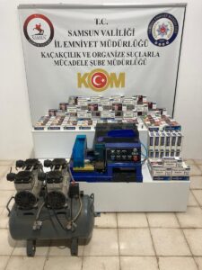 SAMSUN (AA) – Samsun'da düzenlenen kaçakçılık operasyonunda 16 kişi gözaltına