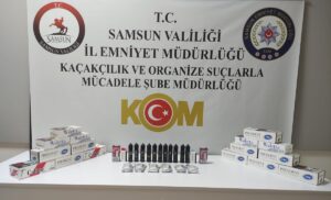 SAMSUN (AA) – Samsun'un İlkadım ilçesinde düzenlenen kaçakçılık operasyonunda 2