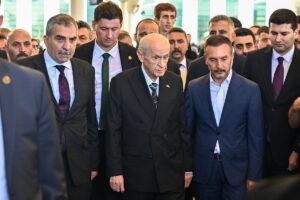 - Cenaze namazına, MHP Genel Başkanı Devlet Bahçeli ve İYİ
