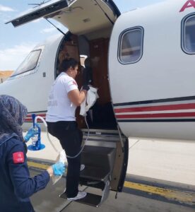 VAN (AA) – Van'da kalp yetmezliği olan bebek, ambulans uçakla