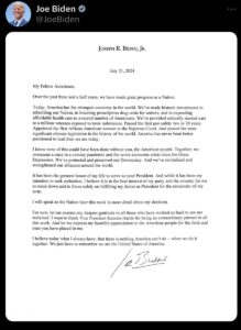 NEW YORK (AA) – Seçim yarışından çekildiğini açıklayan ABD Başkanı