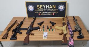 ADANA (AA) – Adana'da av tüfekleriyle havaya ateş açtıkları görüntüleri