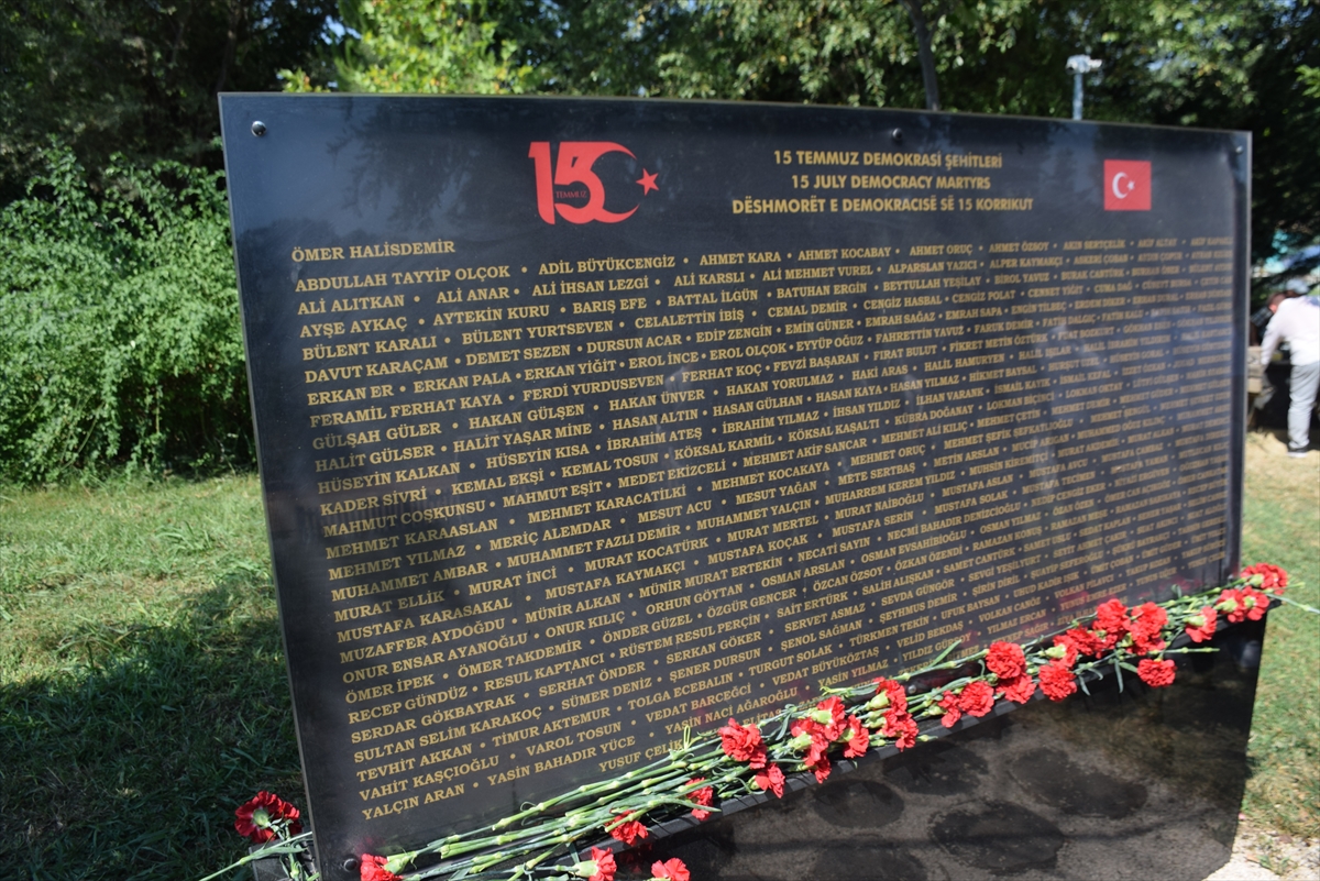Arnavutluk'ta 15 Temmuz Demokrasi ve Milli Birlik Günü dolayısıyla anma töreni düzenlendi