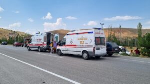 ÇORUM (AA) – Çorum'un Alaca ilçesinde hafif ticari aracın şarampole