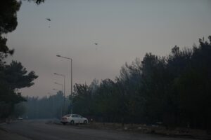 İZMİR (AA) – İzmir'in Gaziemir ve Buca ilçeleri arasında çıkan